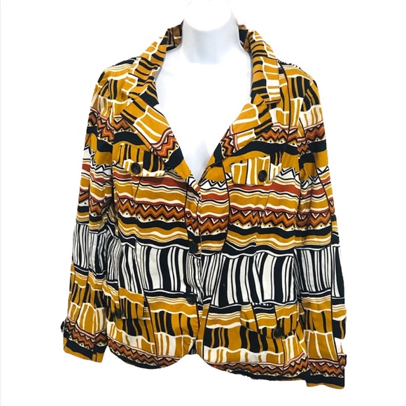 Lafayette 148 Multicolored Blazer Jacket Sz 12 - Picture 1 of 10